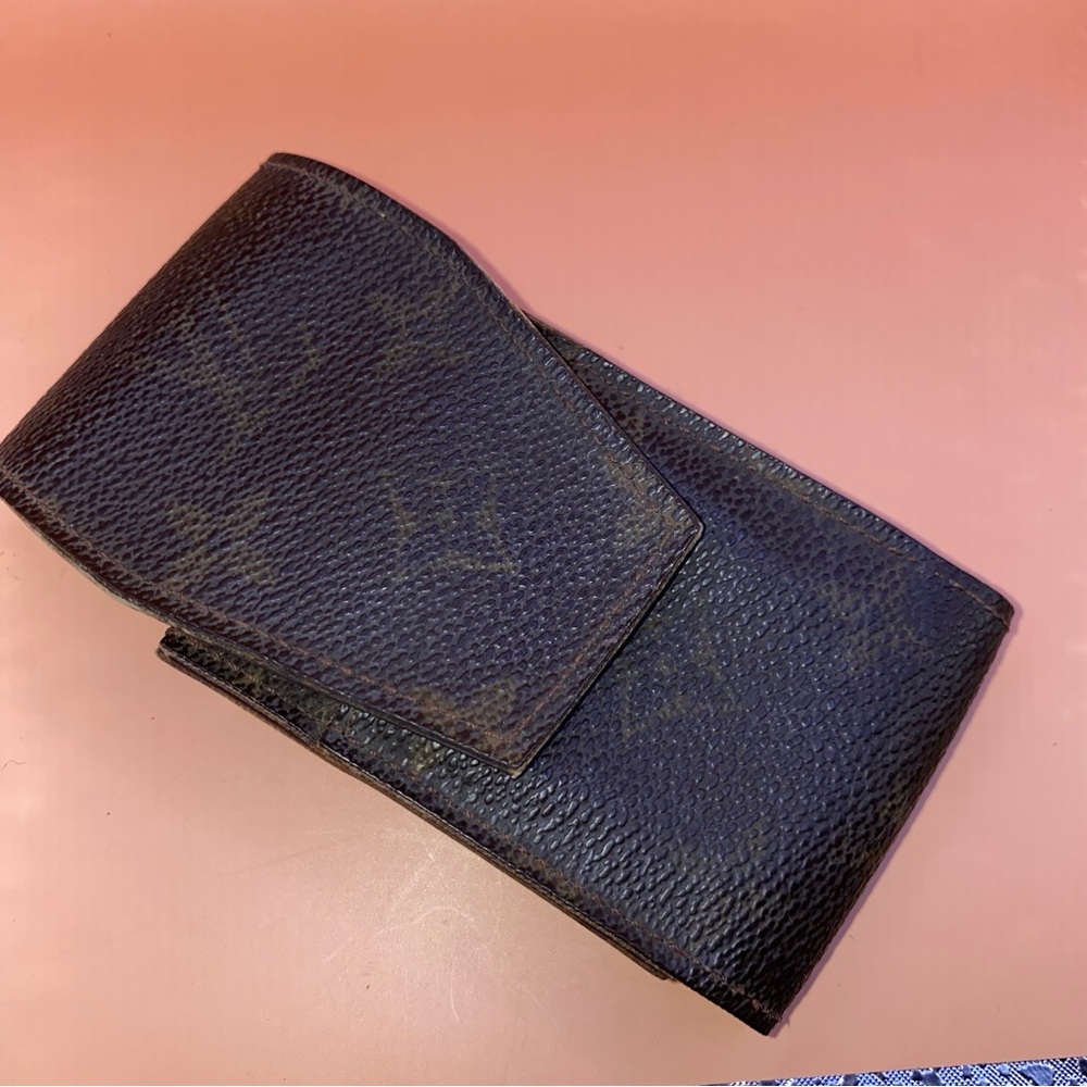 Louis Vuitton Monogram Cigarette Case Canvas Leather